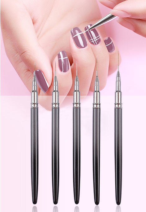 Nail Brush Nylon Metal Handle