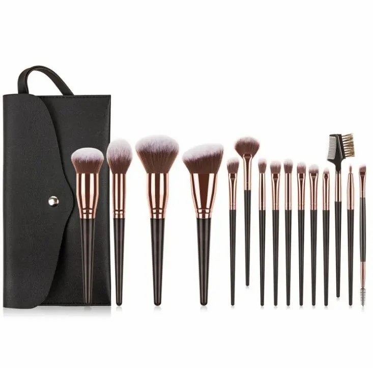 new style vegan makeup brushes 7pcs/10pcs/15pcs professional custom makeup brush set private label