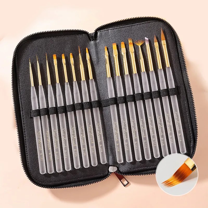 New product factory price mass production nail pull line flat round ombre gel brush nail tool brush