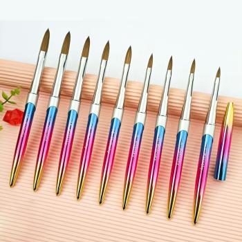 Nail Brush Kolinsky Metal Handle CM1325