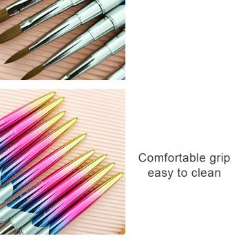 Nail Brush Kolinsky Metal Handle CM1325