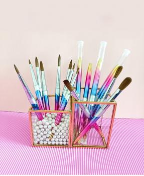 Nail Brush Kolinsky Metal Handle CM1325