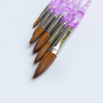 Nail Brush Kolinsky Acrylic Handle CA1357