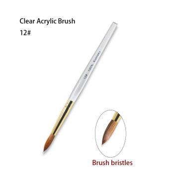 high quality best selling source factory acrylic 100% pure kolinsky nail art brush nail tools