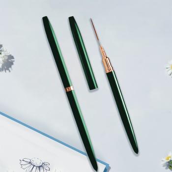New Product 5pcs Fine Nylon Tip Brush Long Bristles Nail Brush Wholesale Manicure Drawing Tools Custom Nail Art Brushes