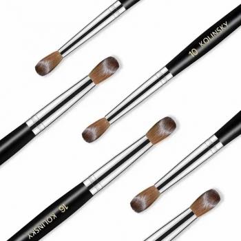 All Black Nail Art Brushes Sable Acrylic Nail Brush 2022 Most Popular 777 Kolinsky Acrylic Beauty Care Make Tools