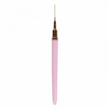 New Product Customized french stripe nail art liner brush detail custom logo metal art liner brush nail liner brush 5pcs
