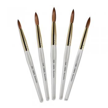 high quality best selling transparent source factory acrylic 100% pure nails brush kollinsky nail brush display