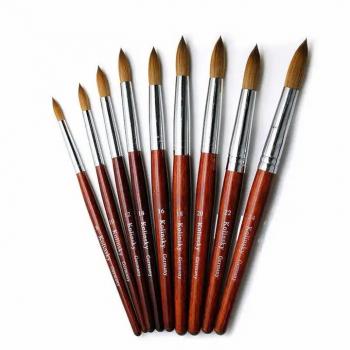 100% Kolinsky Acrylic Wood Brush Handle Nail Brush Nail Salonsfor Professional Manicurists Manicure Nail Brush