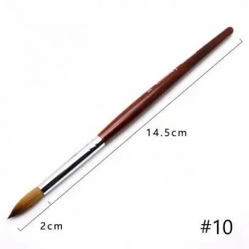 100% Kolinsky Acrylic Wood Brush Handle Nail Brush Nail Salonsfor Professional Manicurists Manicure Nail Brush