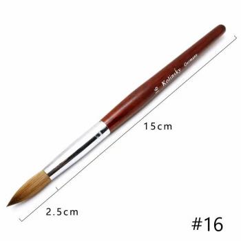 100% Kolinsky Acrylic Wood Brush Handle Nail Brush Nail Salonsfor Professional Manicurists Manicure Nail Brush