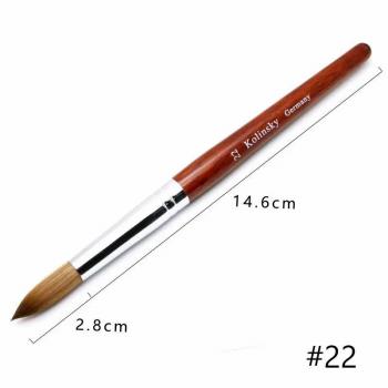 100% Kolinsky Acrylic Wood Brush Handle Nail Brush Nail Salonsfor Professional Manicurists Manicure Nail Brush