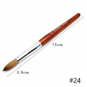 100% Kolinsky Acrylic Wood Brush Handle Nail Brush Nail Salonsfor Professional Manicurists Manicure Nail Brush