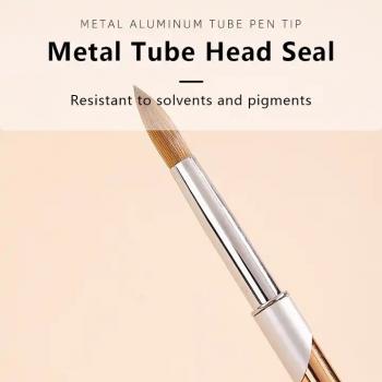 2024 Custom Logo 100% Pure Kolinsky Acrylic Nail Brush Custom Packaging Crimped Kolinsky Acrylic Nail Brush