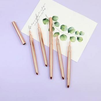New Product Metal Handle Nail Art Brushes Liner Purple Red Gold 5 Pcs Nail Art Liner Brush Custom Liner Nail Art Brushes