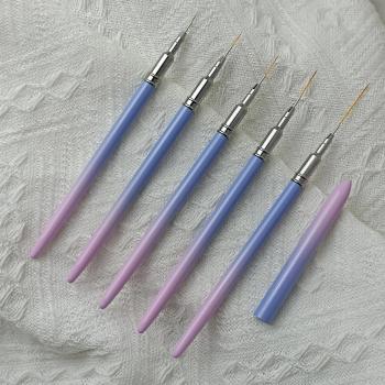 Manufacturer Nail Art Brush Set Ultra Fine Pull Line Nail Art Brushes Long Nail Liner Brush
