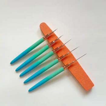 Wholesale 5PCS Nail Art Liner Brushes Handle Long Striping Nail Ultra Fine Gradient Nail Design Art Brush