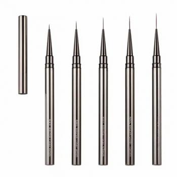 New liner nail art very fine liner brush set metal rod 5 pcs set