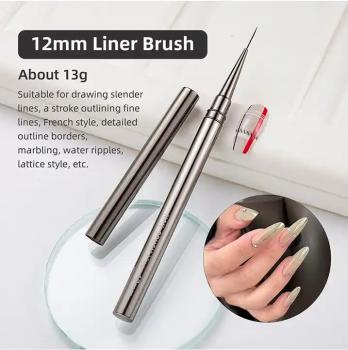 New liner nail art very fine liner brush set metal rod 5 pcs set