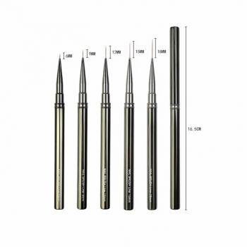 2024 New Ultrafine Needle Liner Nail Brush Custom Nail Art Brushes Kolinsky 100% /Synthetic 5/7/9/11/15mm