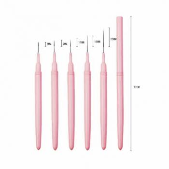2024 New Ultrafine Needle Liner Nail Brush Custom Nail Art Brushes Kolinsky 100% /Synthetic 5/7/9/11/15mm