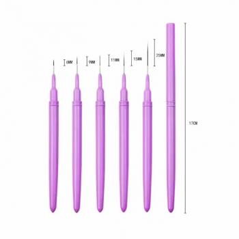 2024 New Ultrafine Needle Liner Nail Brush Custom Nail Art Brushes Kolinsky 100% /Synthetic 5/7/9/11/15mm