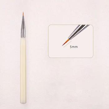 Nail Brush liner Nail salon Manicurists use liner art Brush ivory white hexagonal nail liner Art Brush