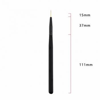 Gel Liner Nail Art Black Wooden Nail Brush Set Pull Line Pen 6mm 9mm 12mm 15mm 18mm 24mm