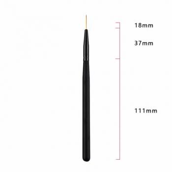 Gel Liner Nail Art Black Wooden Nail Brush Set Pull Line Pen 6mm 9mm 12mm 15mm 18mm 24mm