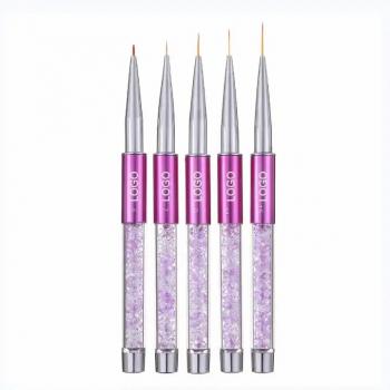Nail Art Rhinestone Acrylic Liner Brush French Lines Stripes Flower Grid Painting Drawing Pen Manicure Tools Brush