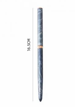 New Product Marble Nail Acrylic Brushes Metal Handle Nylon Hair Acrylic Application Nail Brushes for DIY Nail Salon
