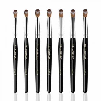 Custom Logo Nail Brush 100% Pure Kolinsky Crimped Nail Kolinsky Acrylic Wood Handle Nail Brush for Beauty Salon From China