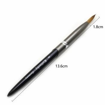 100%Kolinsky Nail Brush Rubber Stick 2-24 Sizes for Gifts Friends DIY Kolinsky Nail Brush