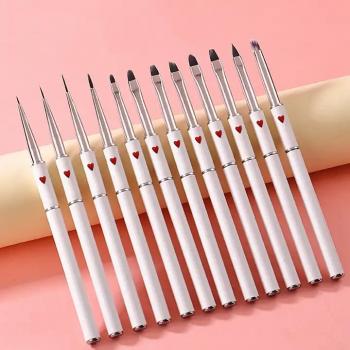 New Product Pure Germany Nail Brush French Oval Round Sable Nail Brushes Kolinsky Acrylic