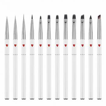 New Product Pure Germany Nail Brush French Oval Round Sable Nail Brushes Kolinsky Acrylic