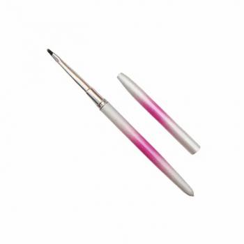 New Product 100% Pure Kolinsky Hair Acrylic Nail Art Brush With Pink Metal Handle #2~#24