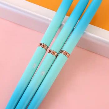2024 Manufacturer Custom Logo Pinceles 100% Pure Kolinsky Nail Art Brush Blue green Petal Crimped Nail acrylic brush