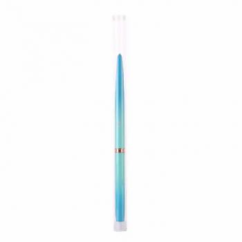 2024 Manufacturer Custom Logo Pinceles 100% Pure Kolinsky Nail Art Brush Blue green Petal Crimped Nail acrylic brush