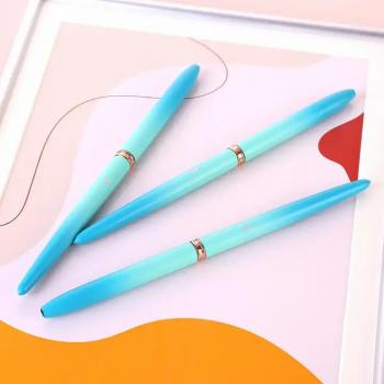 2024 Manufacturer Custom Logo Pinceles 100% Pure Kolinsky Nail Art Brush Blue green Petal Crimped Nail acrylic brush