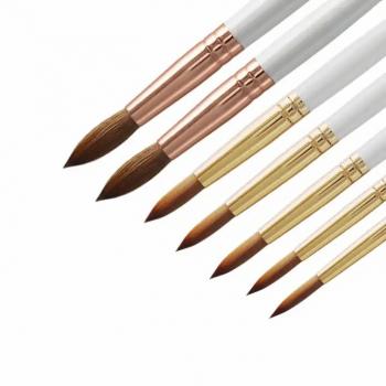 New Product Custom Logo New Acrylic Nail Brush Pure Kolinsky Nails Brush Kolinsky Acrylic Nail Brush