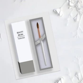 New Product Custom Logo New Acrylic Nail Brush Pure Kolinsky Nails Brush Kolinsky Acrylic Nail Brush