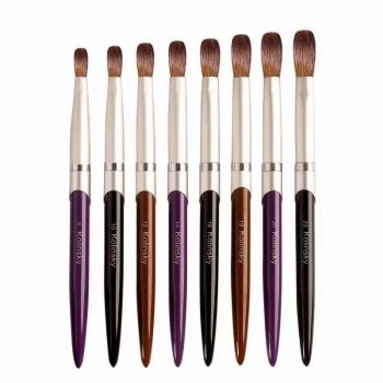 New 100% Real Kolinsky Art Nail Brush Handmade Professional Manicure Acrylic Application Pure Kolinsky Nail Brushes