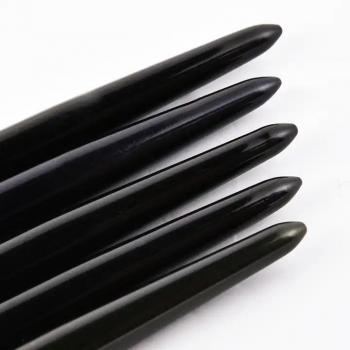 New Custom Logo 100% Kolinsky Hair Bristles Crimped Shaped Acrylic Nail Brushes Nail Art Manicure Tool Size 8 10 12 14 16