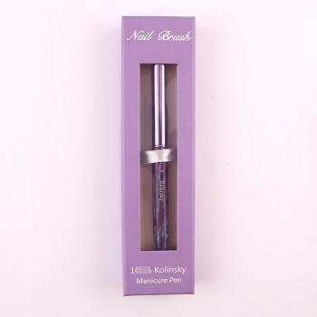 New style Dreamy purple 100% kolinsky acrylic nails brush animal hair nail brushes for acrylic