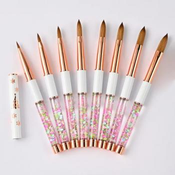 Ganxian Professional Nail Supplies Powder Oil Rod Mink Nail Tools Kolinky Acrylicgel Liner Nail Brush For Manicure Powder