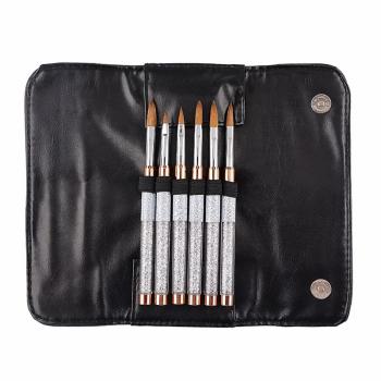 China Original Manufacture 100% Pure Kolinsky Sable Hair Nail Brush Salon Using 3d Art Nails Design Acrylic Nail Brush