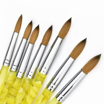 nail art brushes #10 kolinsky sable hair acrylic nail brush kolinsky nail brushes wholesale crimped