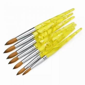 nail art brushes #10 kolinsky sable hair acrylic nail brush kolinsky nail brushes wholesale crimped