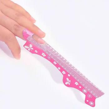 Wholesale New Pink Extension Adhesive Paper Aluminum Nail Form Hard Longer Nail Form