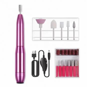 New Electric Nail Drill Bits Nails Art File Manicure Drill Set Portable Nail Fingernail Grinder Kit Multi Function Mach